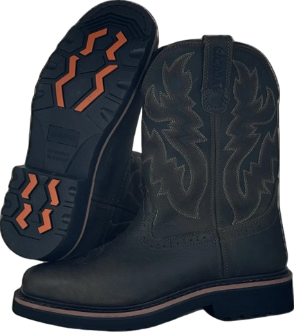 Wholesale Men's Working Leather Waterproof Work Safety Shoes NE41