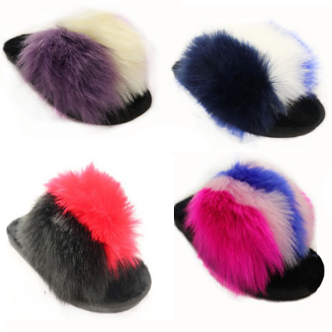 Wholesale Women's Slippers Fur Indoor Winter Slip On Kynlee NPE83