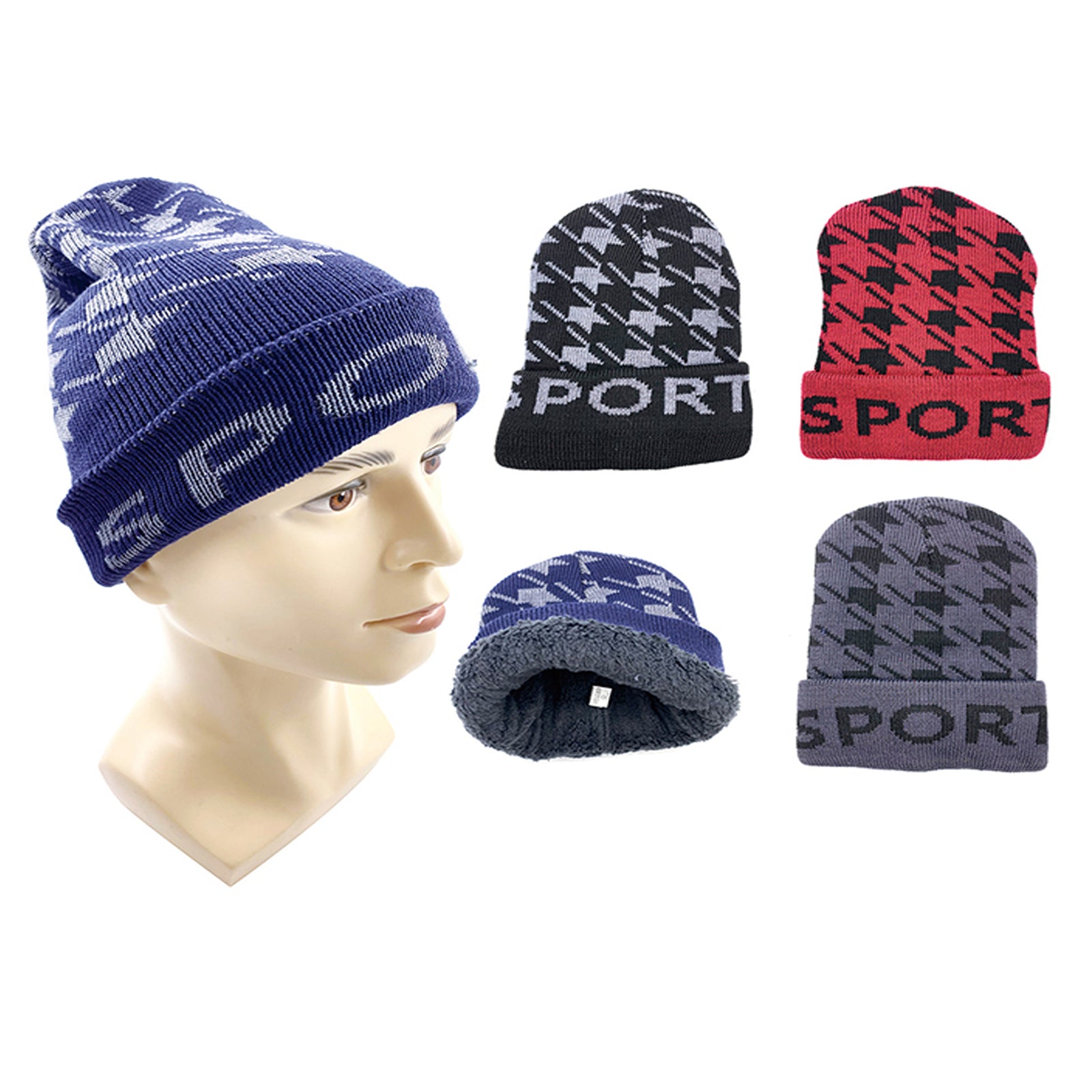 Wholesale Clothing Accessories Men'ss Knitted Winter Hat NH243