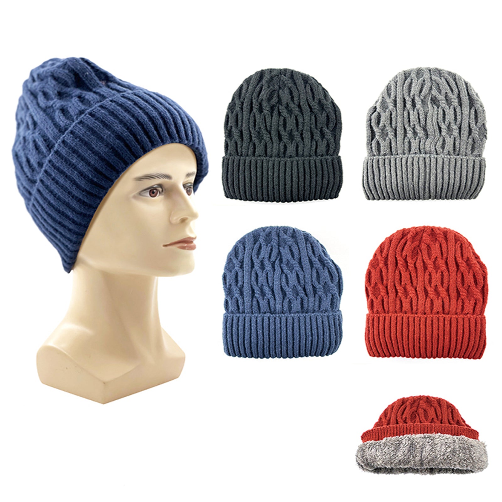 Wholesale Clothing Accessories Vertical 8 Character Plus Velvet Hat NH210