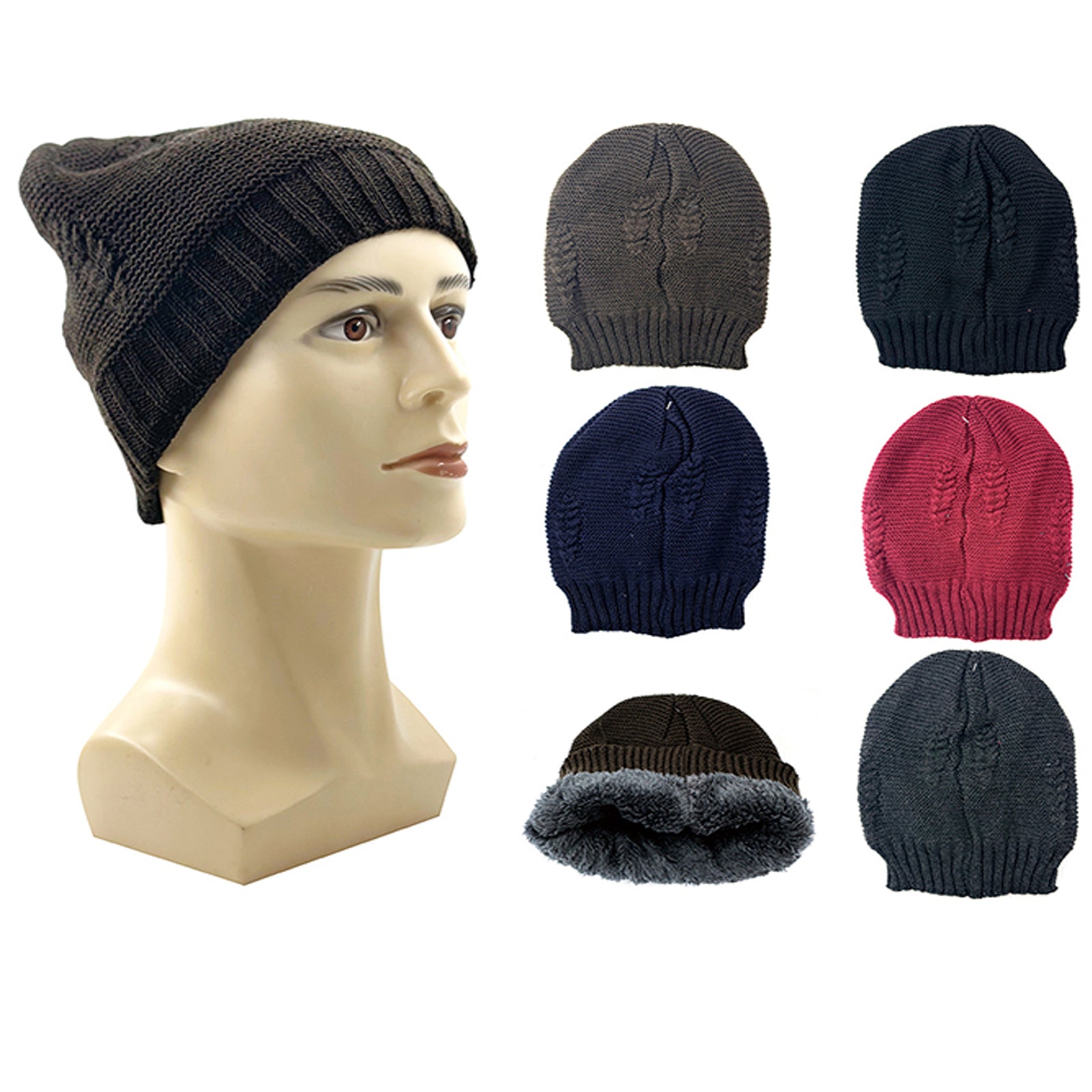 Wholesale Clothing Accessories Line Straight Men's Winter Hat NH245