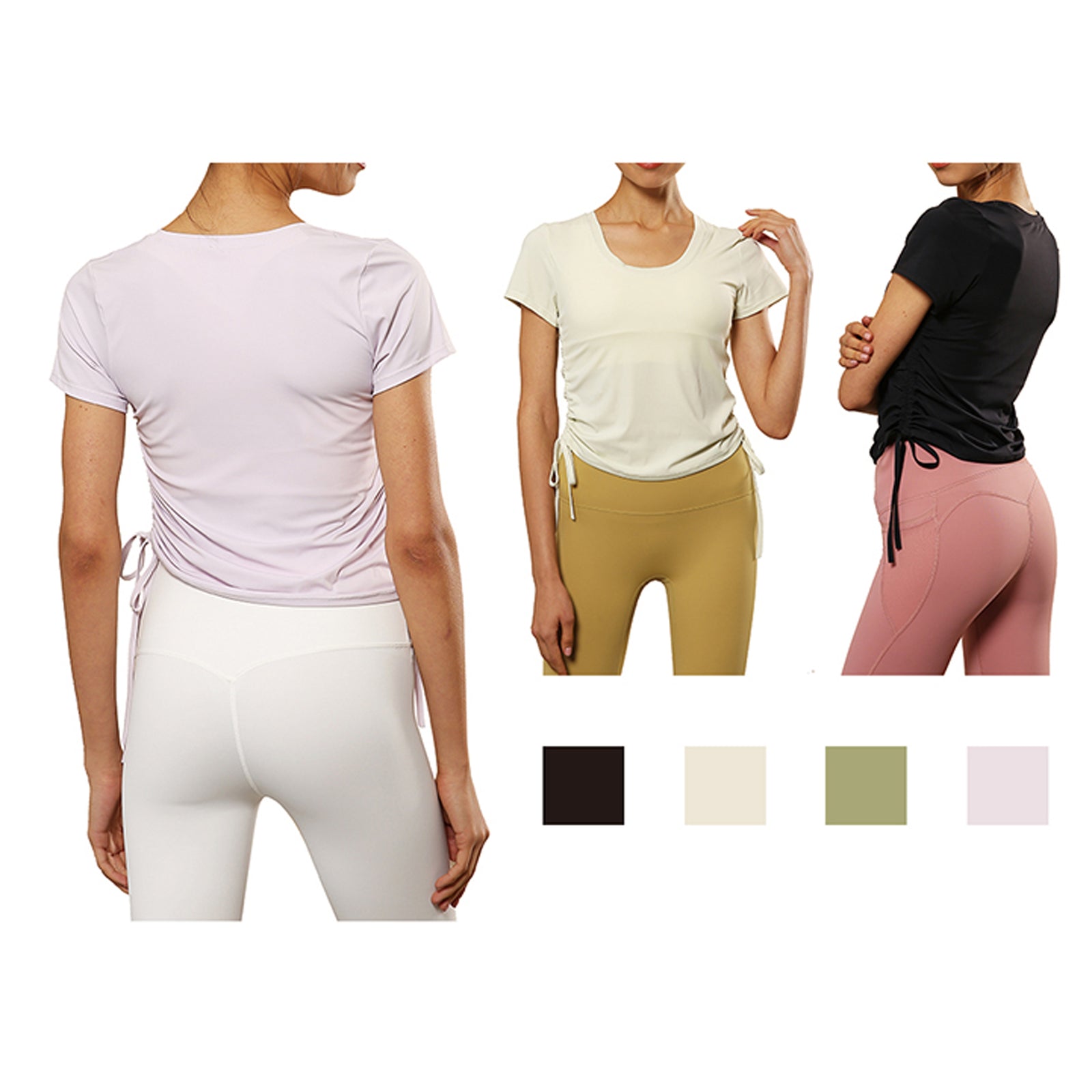 Wholesale Clothing Apparel Yoga Short Sleeve NH265