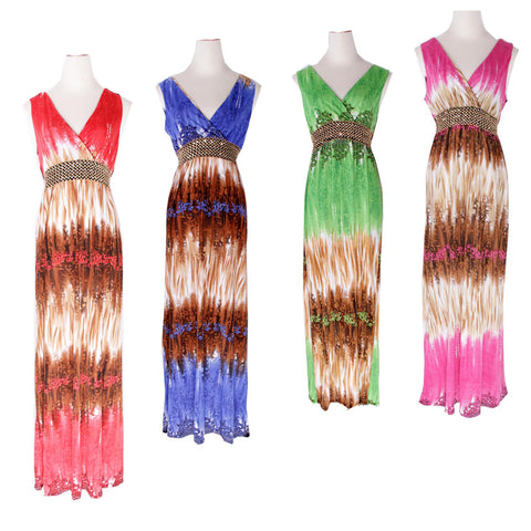 Wholesale Women's Dresses Long Assorted Summer M,L,XL,XXL Kehlani NQ68