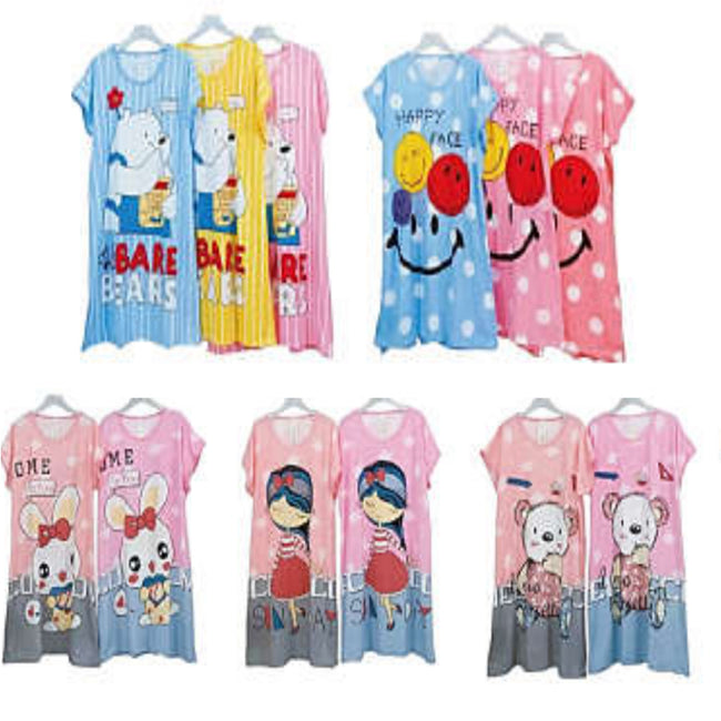 Wholesale Women's Clothing Assorted Summer Pajama One Size Ariyah NQ76