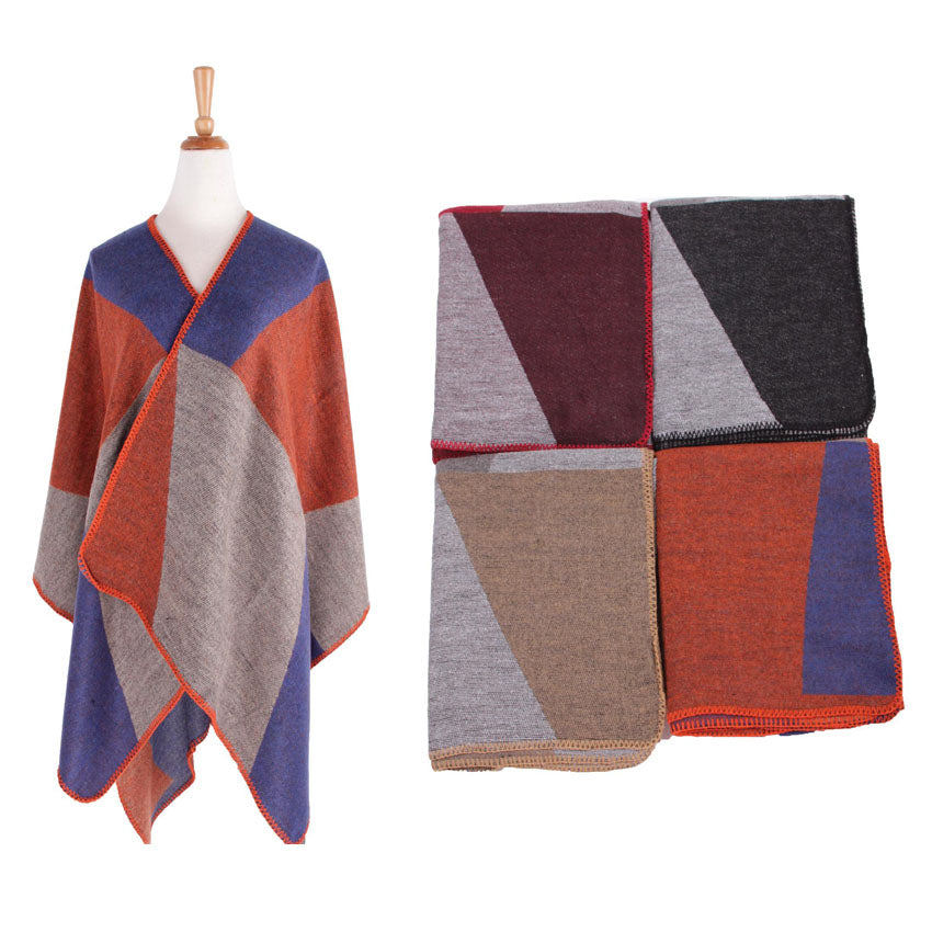 Wholesale Clothing Accessories Poncho Assorted NQ865