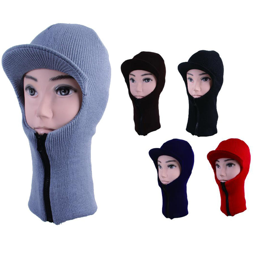 Wholesale Clothing Accessories Men Ski Mask Zipper Assorted NQ834