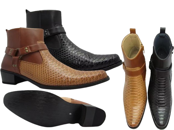 Wholesale Men PU Cro Cowboy Boot Affordable Quality Footwear Mark NFj2