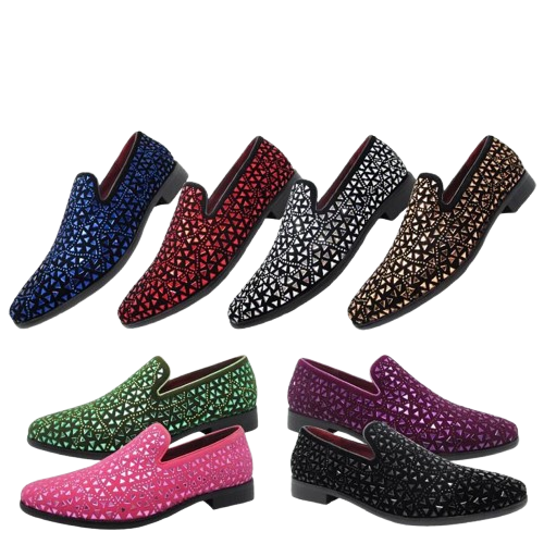 Wholesale Men Rhine Stone Loafer Affordable Quality Footwear Josiah NFs7