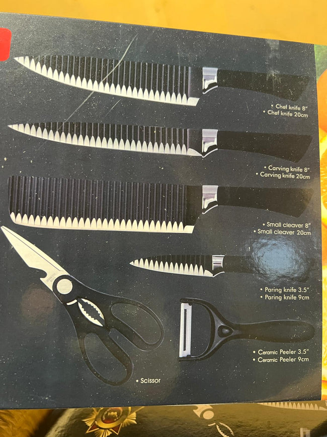 Wholesale Closeout Professional Chef Knife Set 6pcs NDCe