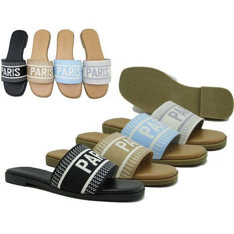 Wholesale Women's Sandals Flat Sling Back Gladiator Mia NFM3