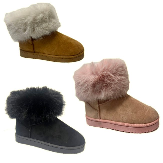 Wholesale Children's Shoes For Kids Winter Boots Fur Harlee NPEC2