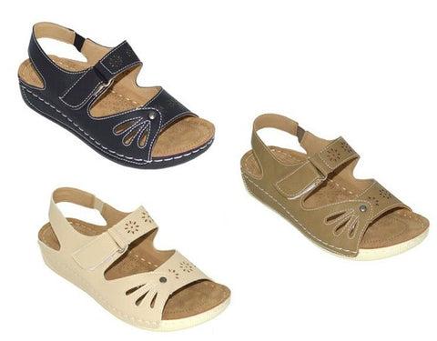 Wholesale Women's Sandals Thong Ankle Strap Ladies Flat Fatima NG80