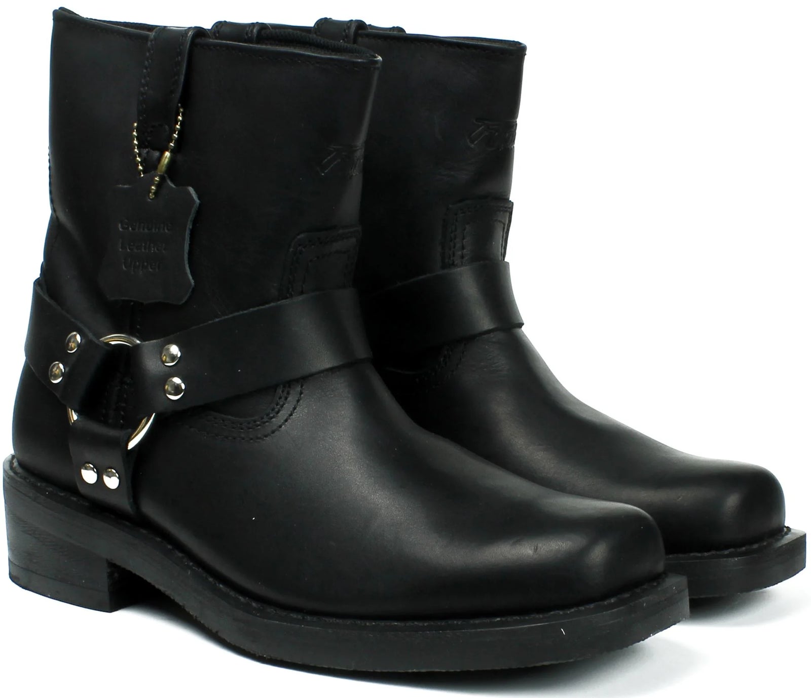 Wholesale Men's Western Harness Boot Leather Shoes NE32