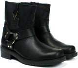 Wholesale Men's Western Harness Boot Leather Shoes NE32