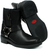 Wholesale Men's Western Harness Boot Leather Shoes NE32