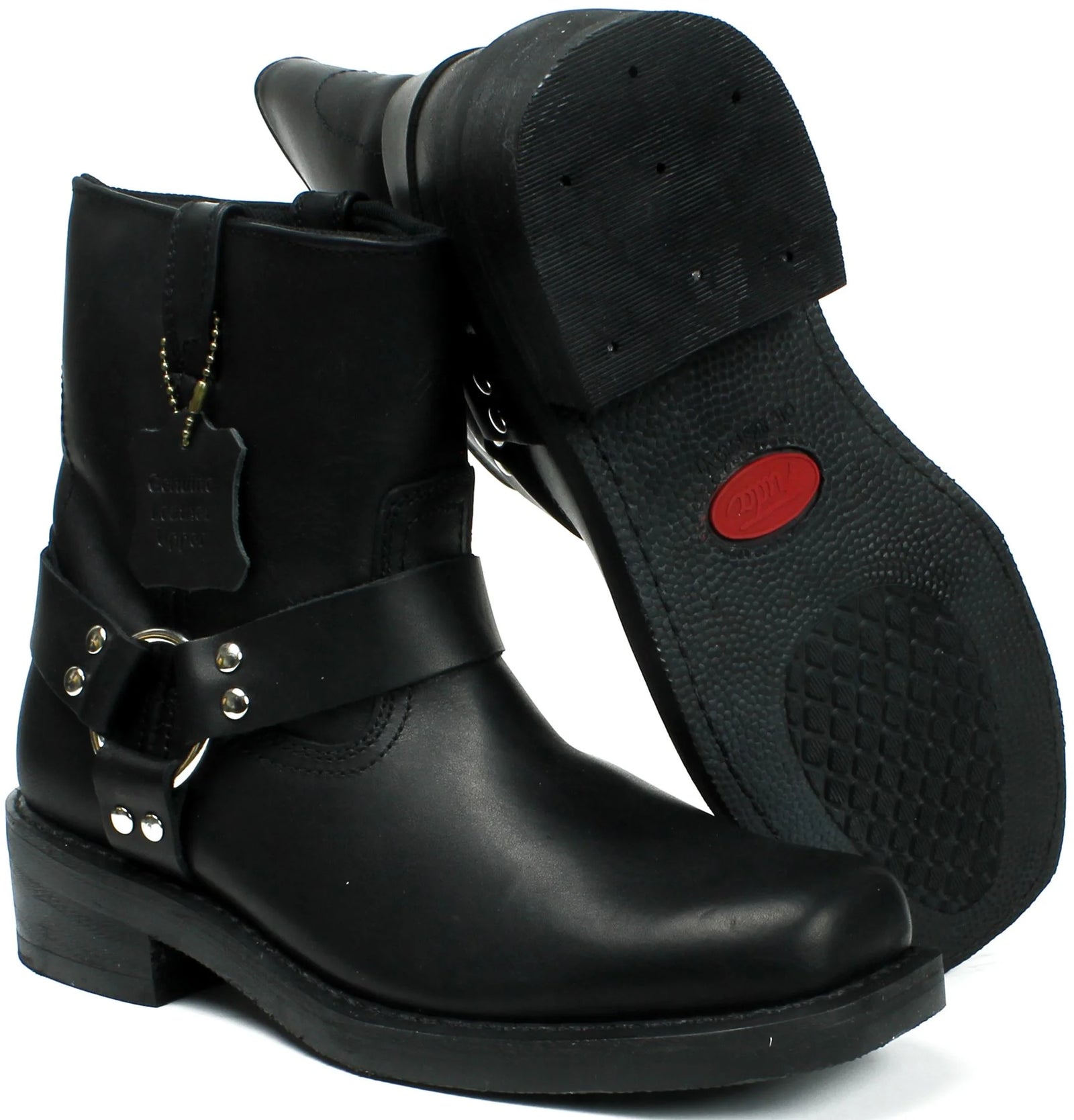 Wholesale Men's Men's Western Harness Boot Leather Shoes NE32