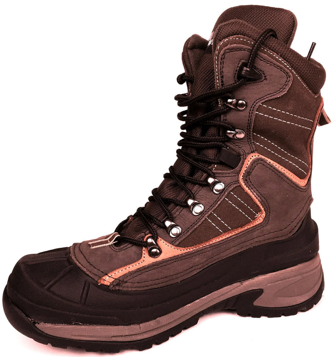 Wholesale Men's Waterproof Winter Snow Boots Leather Work Shoes NESb