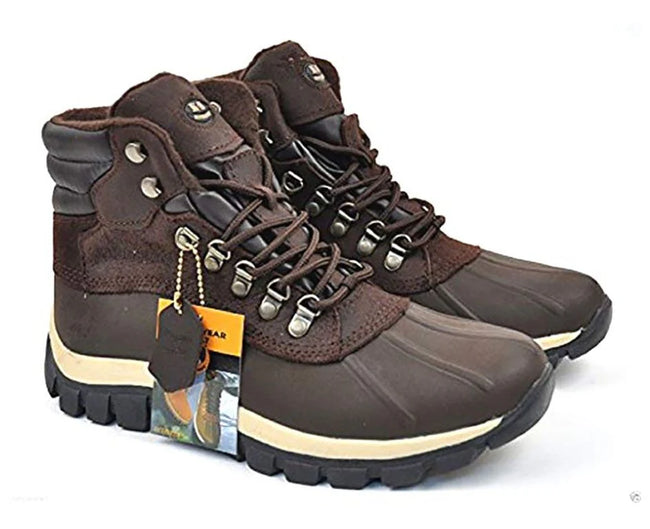 Wholesale Men's Winter Snow Boots Waterproof Leather Work Shoes NE91
