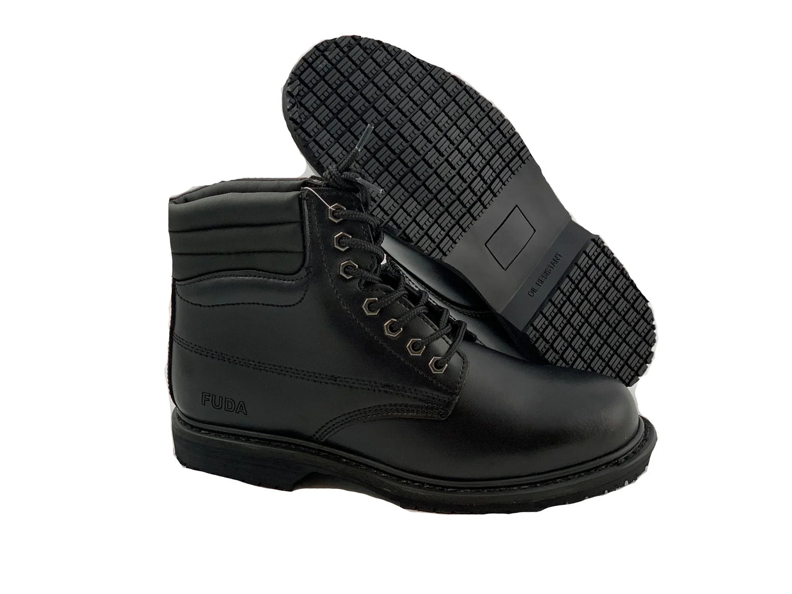 Wholesale Men's Working Kitchen Leather Oil Resistant Work Shoes NE7A