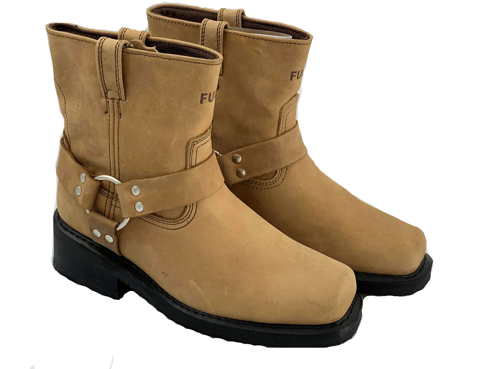 Wholesale Men's Western Harness Boot Leather Shoes NE32