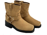 Wholesale Men's Western Harness Boot Leather Shoes NE32