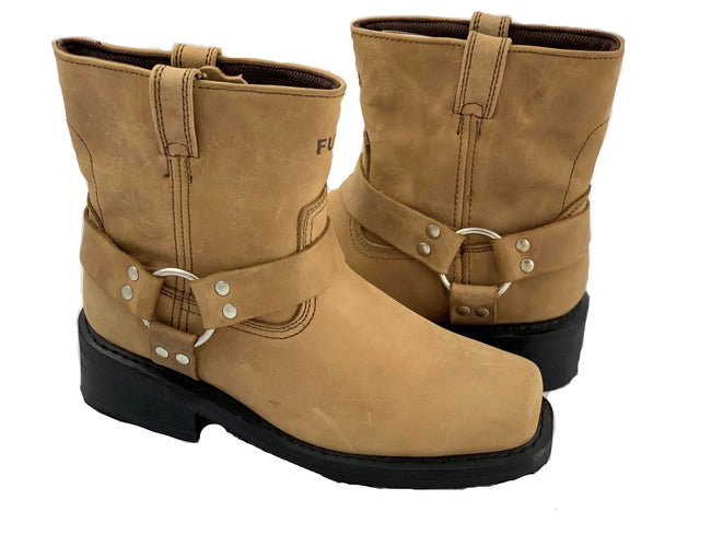 Wholesale Men's Western Harness Boot Leather Shoes NE32
