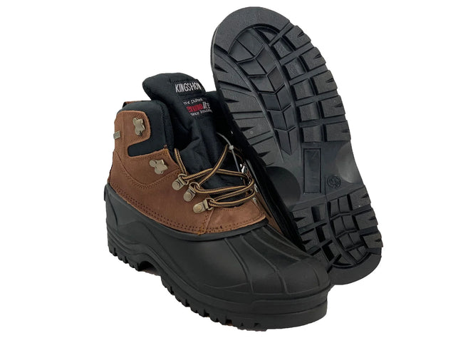 Wholesale Men's Winter Snow Boots Waterproof Leather Shoes NE13