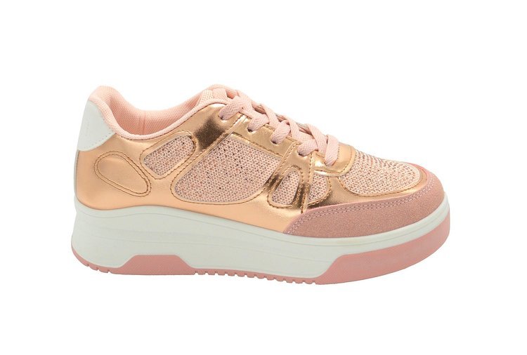Wholesale Women's Sneakers Lace Up Embellished Trendy Comfortable Women's Shoes Ariana NG11