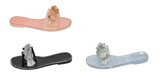 Wholesale Women's Dressy Look Sandals Flat Jelly Embellished Mia NGD2