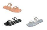 Wholesale Women's Stylish Sandals Flat Jelly Embellished Layla NGD1