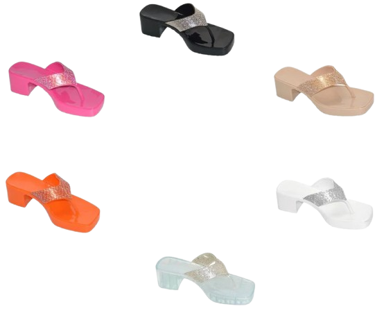 Wholesale Women's Premium Embellished Sandal Heels Claire NGD0