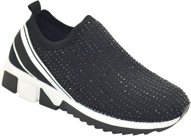 Wholesale Women's Sneakers Slip On Embellished Trendy Comfortable Women's Shoes Luna NG12