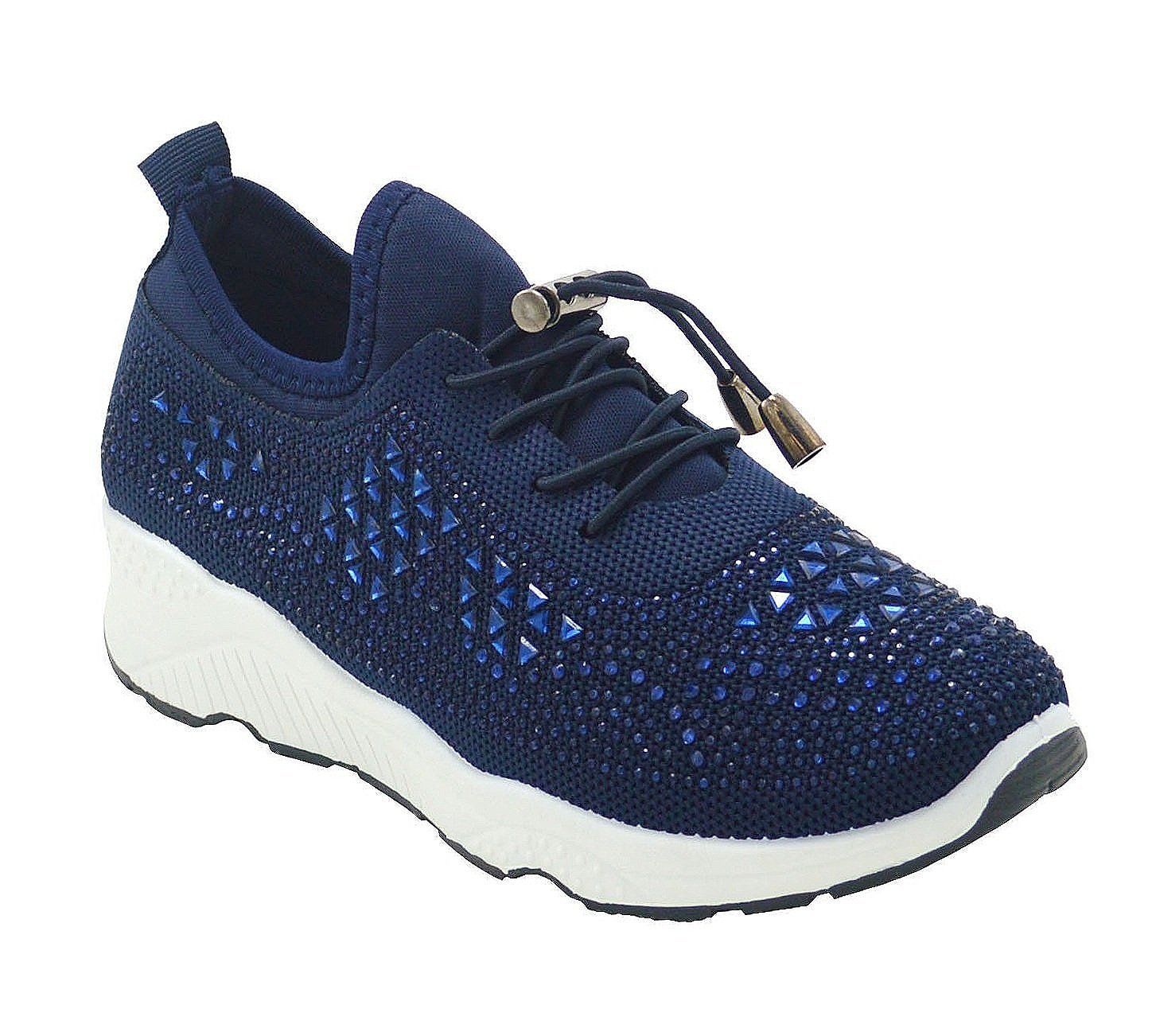 Wholesale Women's Sneakers Lace Up Embellished Trendy Comfortable Women's Shoes Lexi NG11