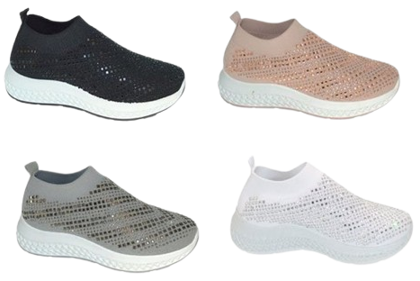 Wholesale Women's Sneakers Slip On Shoes Stylish Comfortable Footwear Eliza NG13