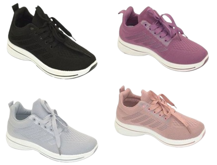 Wholesale Women's Sneakers Lace Up Shoes Stylish Comfortable Footwear Autumn NG17
