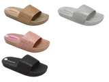 Wholesale Women's Embellished EVA Slide Slippers  Assorted Brooklyn NG10