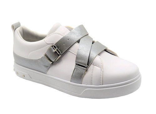 Wholesale Women's Sneakers Lace Up Embellished Trendy Comfortable Women's Shoes Alexis NG27