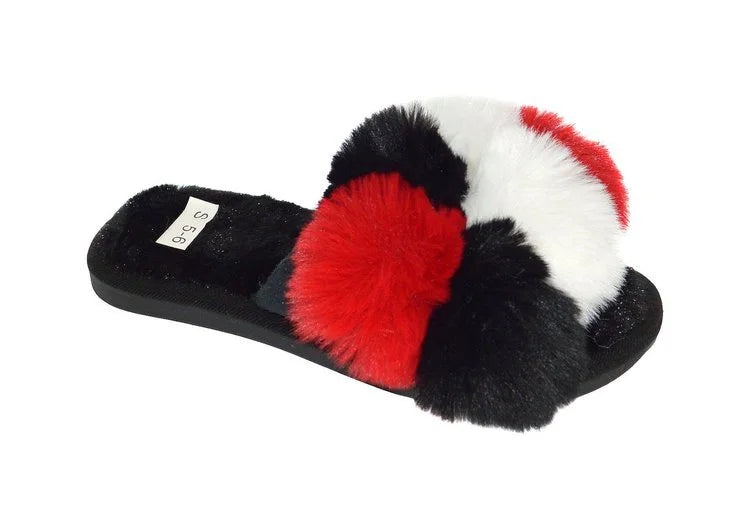 Wholesale Women's Indoor Lounge Fur Slippers Assorted Hannah NGK1
