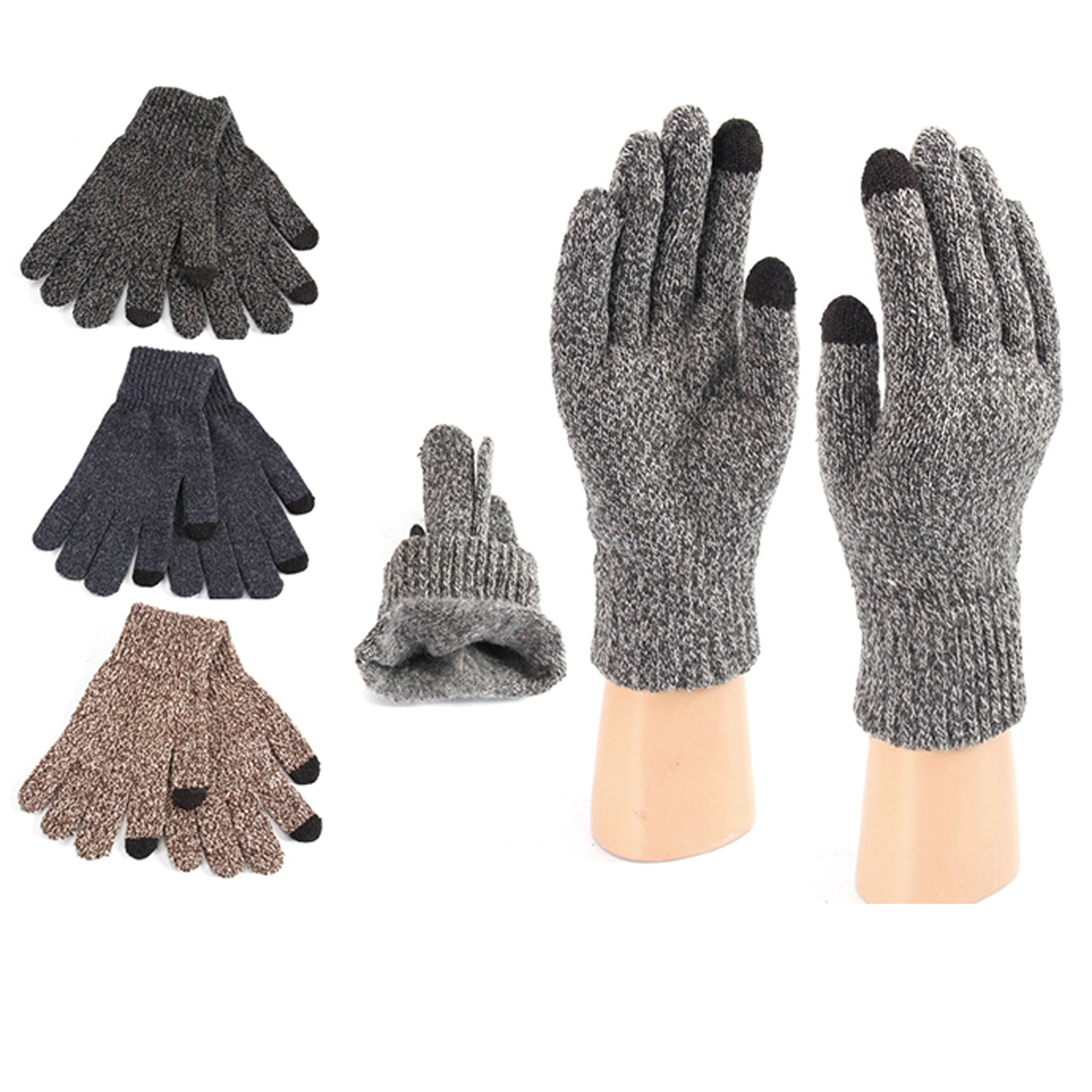 Wholesale Clothing Accessories Touch Screen Brushed Men's Gloves NH268