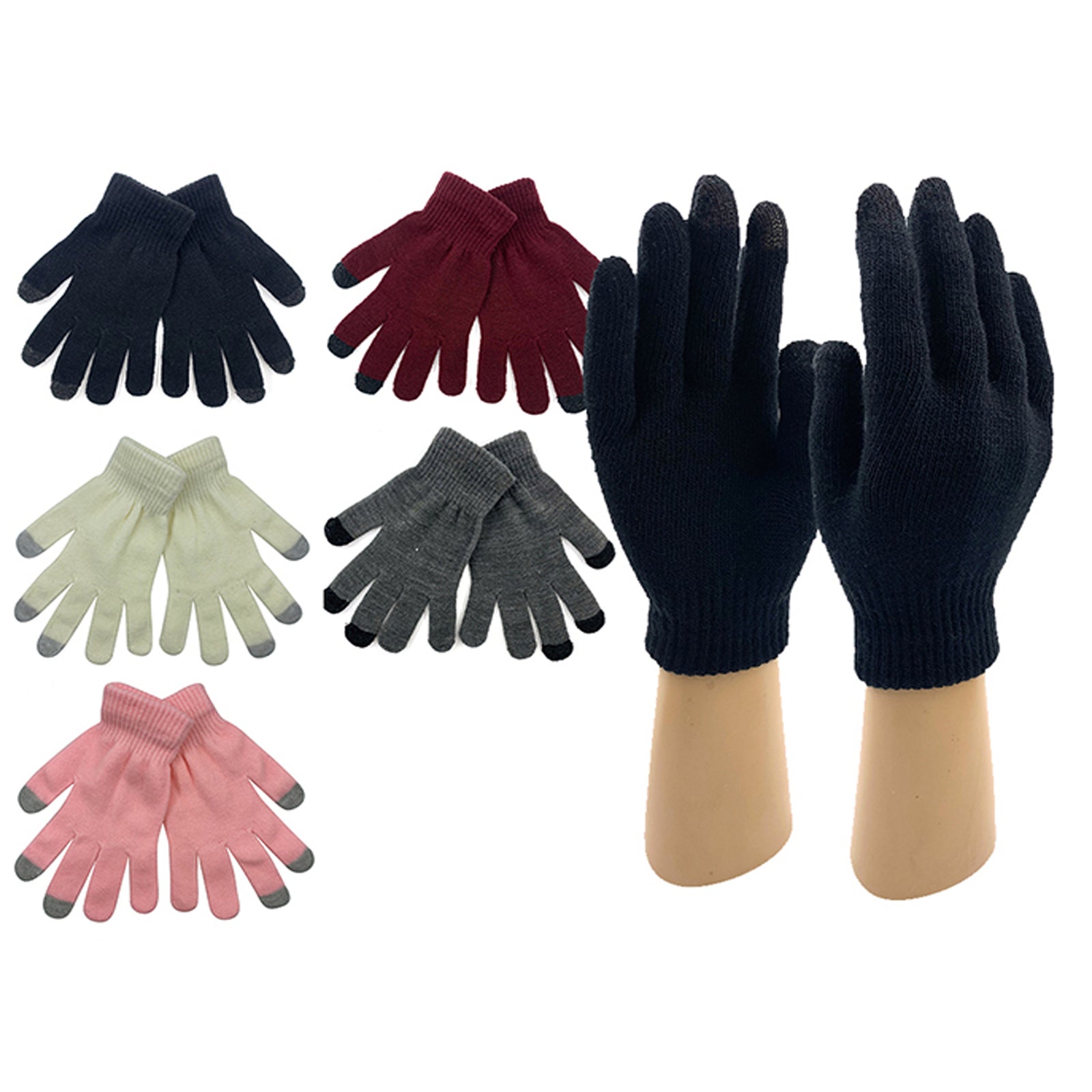 Wholesale Clothing Accessories Mixed Color Touch Screen Gloves NH297