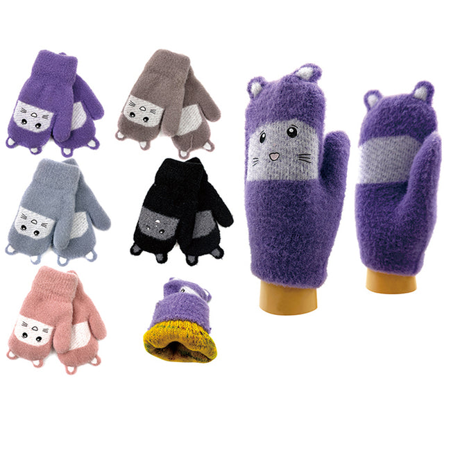 Wholesale Clothing Accessories Kitten Children's Kids Gloves NH242