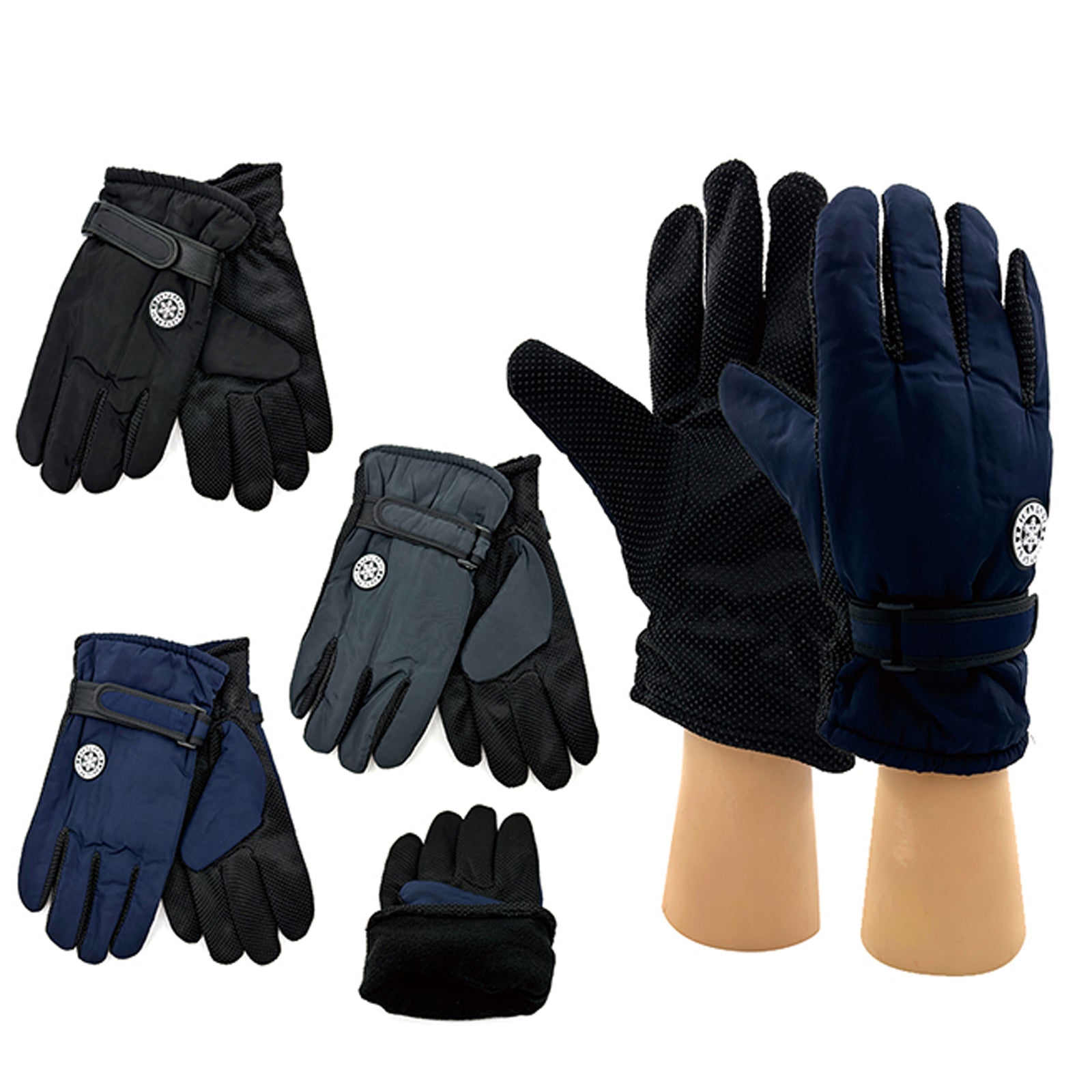 Wholesale Clothing Accessories Snowflake Logo Cold-Proof Men's Gloves NH254