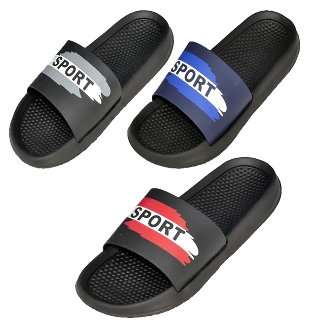 Wholesale Men's Slippers Gents Mix Assorted Colors Sizes Flip Flops Chalmers NSU13