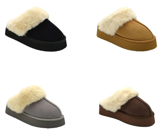 Wholesale Women's Fluffy Home Fur Slippers Sophia NGB8