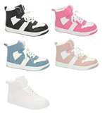 Wholesale Women's Sneakers High Top Lace Up Trendy Comfortable Women's Shoes Faith NGB8