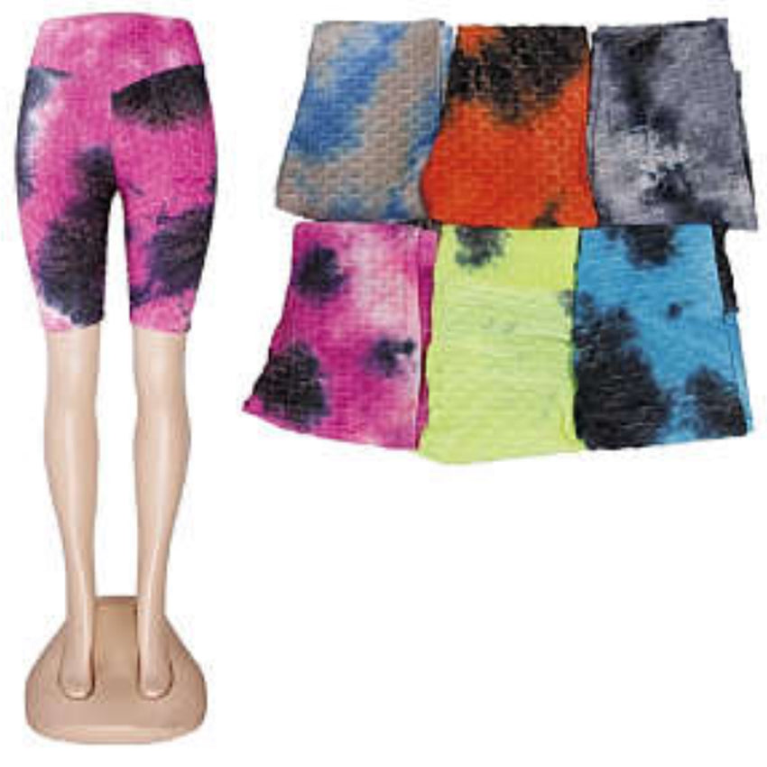 Wholesale Women's Clothing Assorted Accessories Garments Bubble Tie-Dye Leggings M/L, XL/XXL Averie NQ78