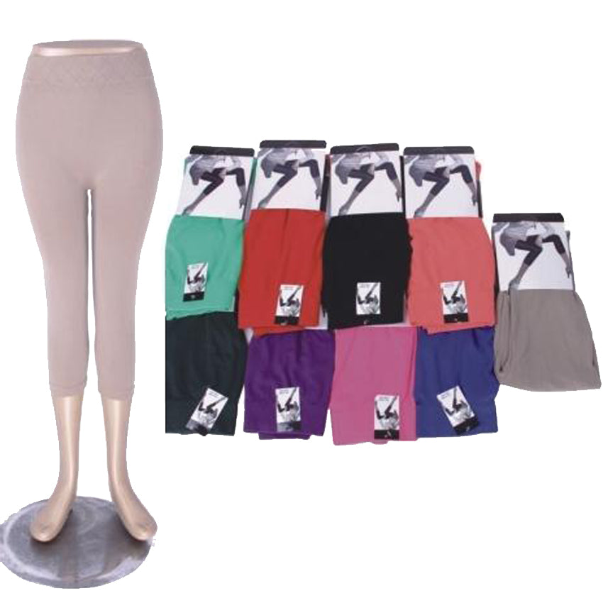 Wholesale Women's Clothing Assorted Low Waist Capri Garments Leggings One Size Octavia NQ7S