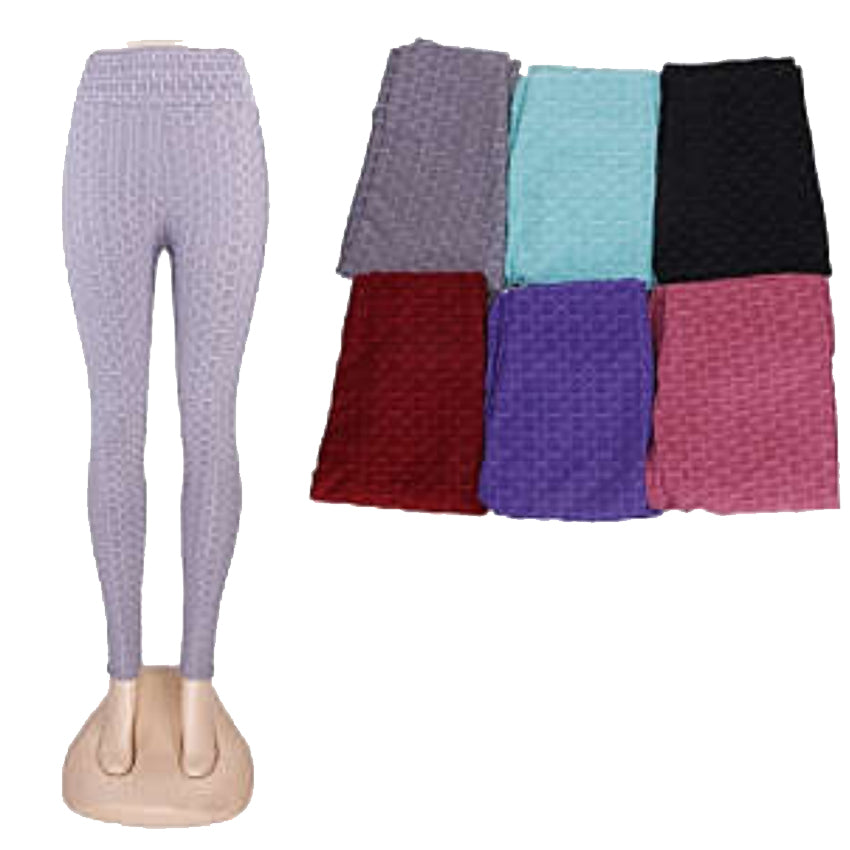 Wholesale Women's Clothing Assorted Accessories Garments Bubble Leggings M/L, XL/XXL Raven NQ75