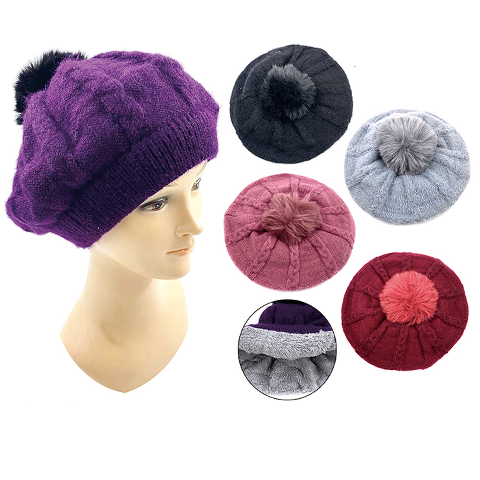 Wholesale Clothing Accessories Women's Winter Knitted Hat NH237
