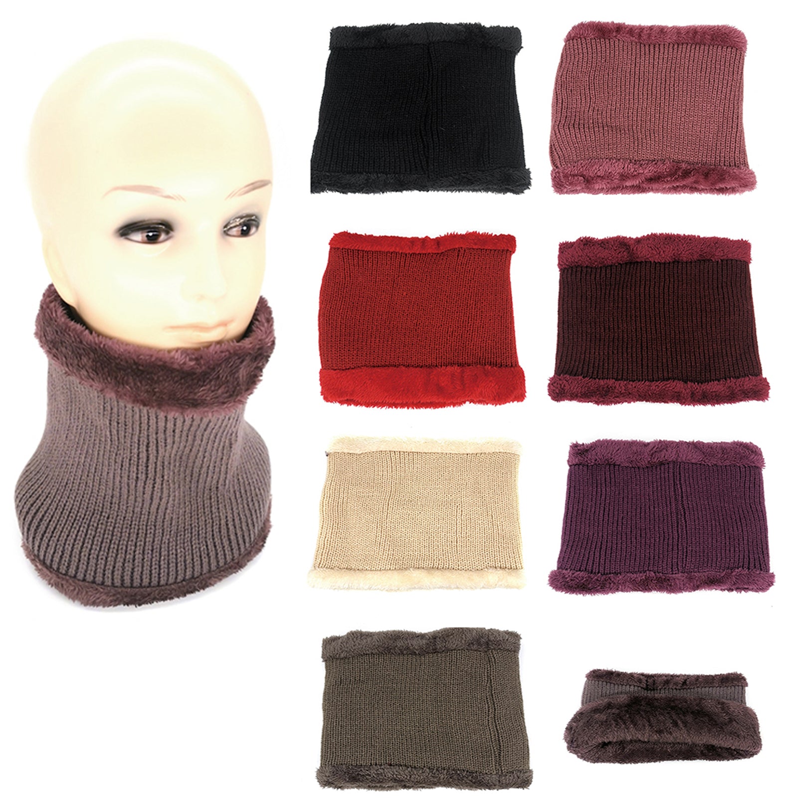 Wholesale Clothing Accessories Neck Warmer Knitted Scarf NH263